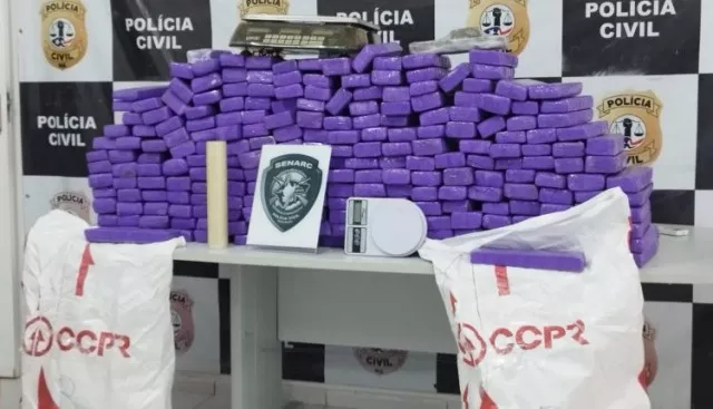 Polícia apreende 235 tabletes de maconha em operação na Raposa