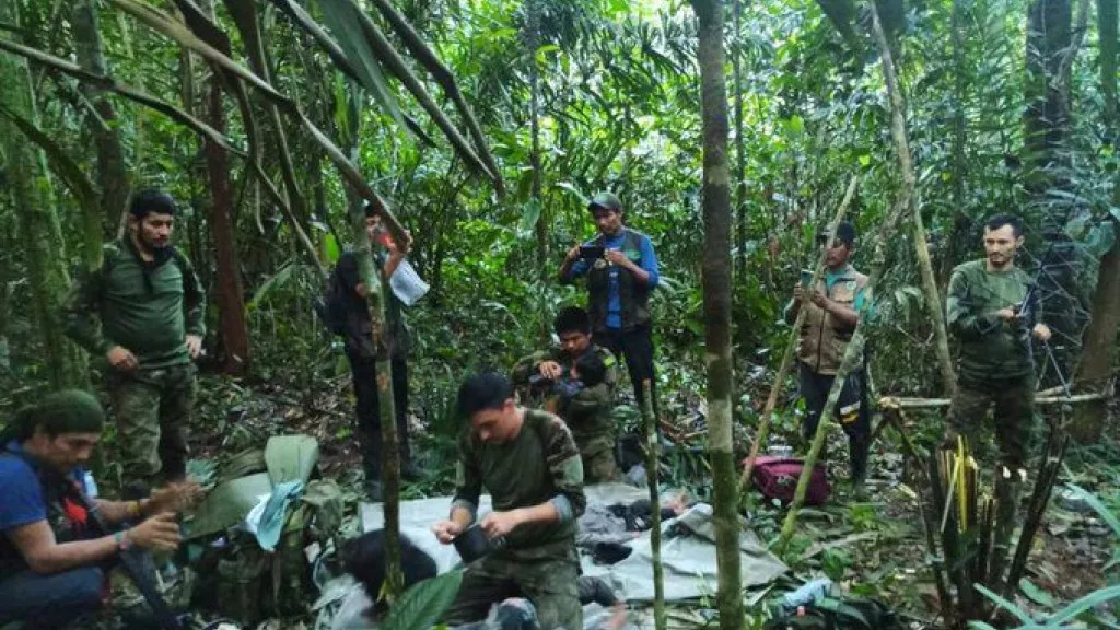 Crianças colombianas são encontradas com vida após acidente aéreo 