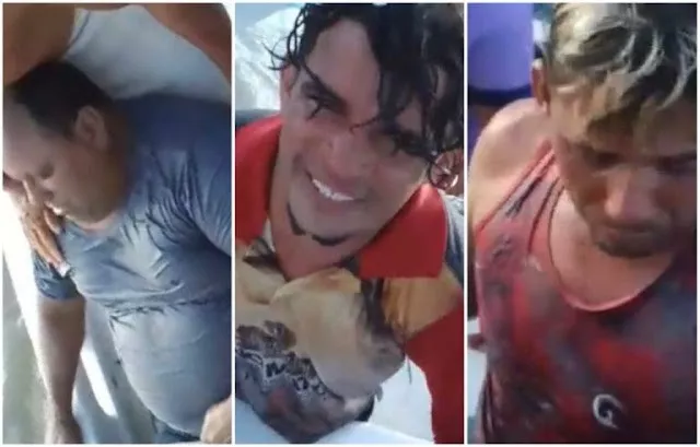 Três homens resgatados após naufrágio em alto-mar na Baía de Guajerutiua, em Cururupu