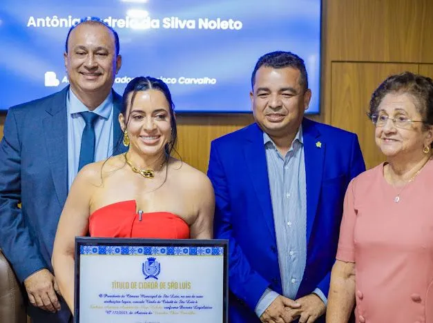 Audreia Noleto recebe o título de cidadã ludovicense